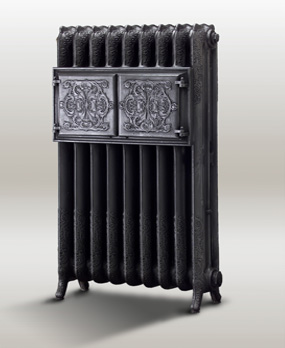 Antieke radiator Model:Rococo bordenwarmer (anno 1895)