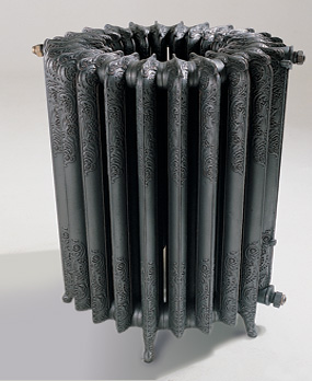 Antieke radiator model: ronde Rococo (anno 1895)