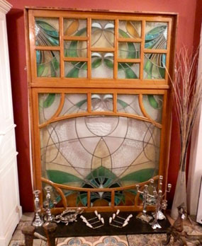 Antique Art Nouveau window
