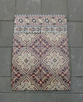 Antique floor tiles modell :Jugendstil ceramic motif tiles