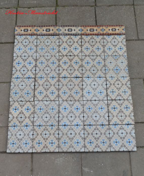 Antique floor tiles modell :Jugendstil ceramic motif tiles