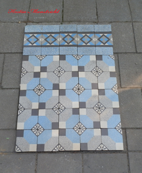 Antique Floor Tiles model: Art-deco ceramic motif tiles  