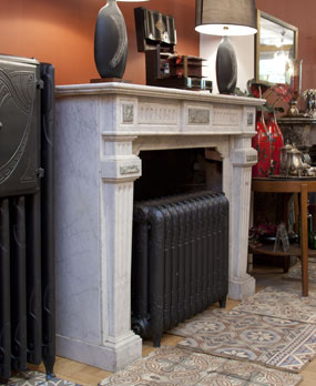 Antique marble fireplace modell: Empire conversion fireplace