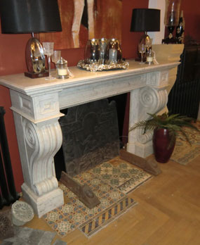 Antique marmor fireplace modell: Louie Philipe attachment fireplace, detail