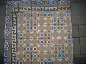 Antique  Floor Tiles model: Art- deco ceramic motif tiles