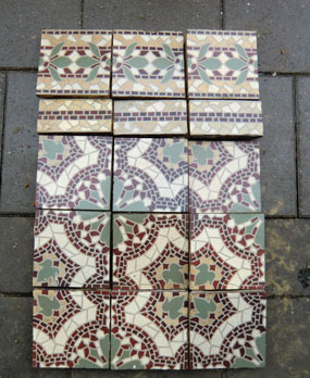 Antique  Floor Tiles model: Art-deco ceramic motif tiles