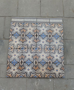 Antique Floor Tiles model: Art-deco ceramic motif tiles