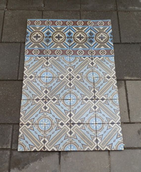 Antique Floor Tiles model: Art-deco ceramic motif tiles